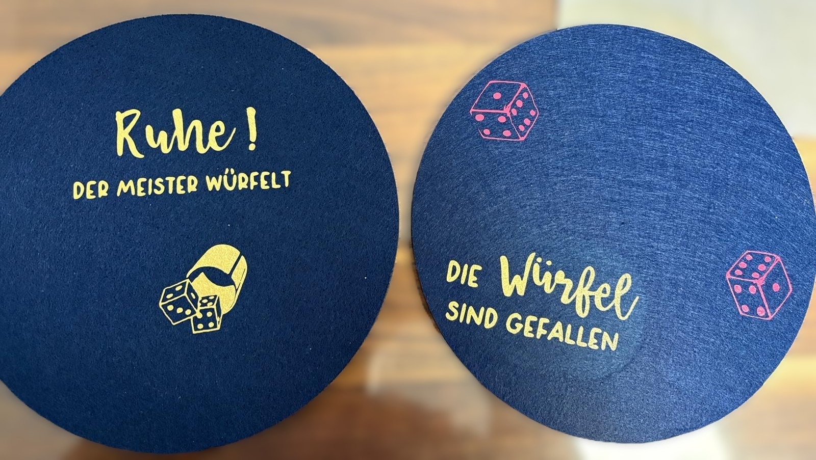 🎲 Würfel Filzuntersetzer